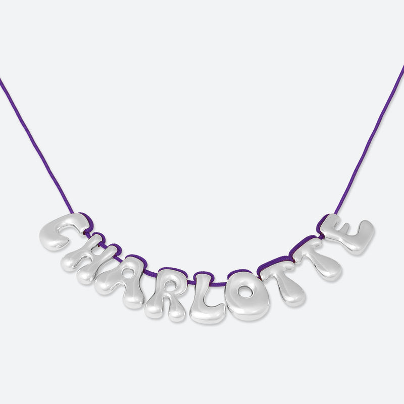 COLLIER 9 LETTRES - PLAQUÉ OR OU ARGENT