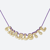 COLLIER 9 LETTRES - PLAQUÉ OR OU ARGENT