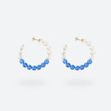 MINI CRÉOLES BUBBLE TEA - La Môme Bijou - boucle d'oreille boucles d'oreilles BT24 BUBBLE TEA Créole earring earrings Gold Plated mini hoops plaqué or