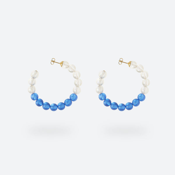 MINI CRÉOLES BUBBLE TEA - La Môme Bijou - boucle d'oreille boucles d'oreilles BT24 BUBBLE TEA Créole earring earrings Gold Plated mini hoops plaqué or