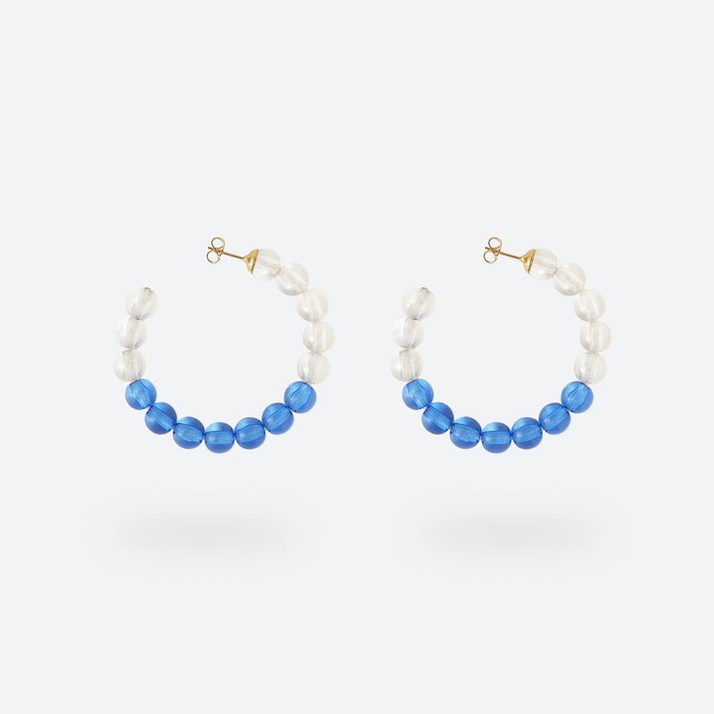 MINI CRÉOLES BUBBLE TEA - La Môme Bijou - boucle d'oreille boucles d'oreilles BT24 BUBBLE TEA Créole earring earrings Gold Plated mini hoops plaqué or