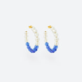 MINI CRÉOLES BUBBLE TEA - La Môme Bijou - boucle d'oreille boucles d'oreilles BT24 BUBBLE TEA Créole earring earrings Gold Plated mini hoops plaqué or