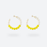 MINI CRÉOLES BUBBLE TEA - La Môme Bijou - boucle d'oreille boucles d'oreilles BT24 BUBBLE TEA Créole earring earrings Gold Plated mini hoops plaqué or