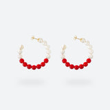 MINI CRÉOLES BUBBLE TEA - La Môme Bijou - boucle d'oreille boucles d'oreilles BT24 BUBBLE TEA Créole earring earrings Gold Plated mini hoops plaqué or