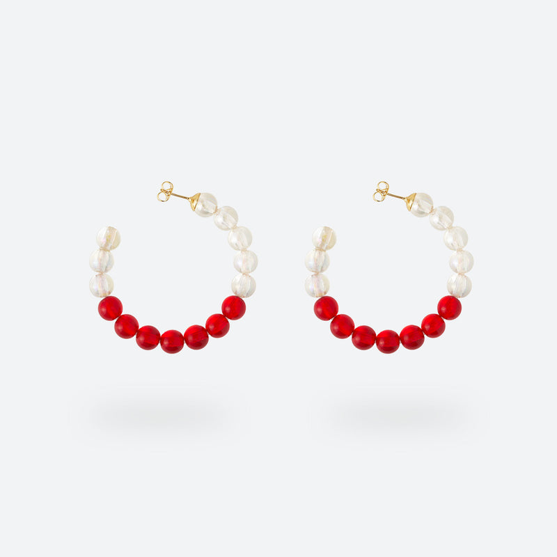 MINI CRÉOLES BUBBLE TEA - La Môme Bijou - boucle d'oreille boucles d'oreilles BT24 BUBBLE TEA Créole earring earrings Gold Plated mini hoops plaqué or