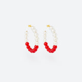 MINI CRÉOLES BUBBLE TEA - La Môme Bijou - boucle d'oreille boucles d'oreilles BT24 BUBBLE TEA Créole earring earrings Gold Plated mini hoops plaqué or