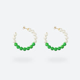 MINI CRÉOLES BUBBLE TEA - La Môme Bijou - boucle d'oreille boucles d'oreilles BT24 BUBBLE TEA Créole earring earrings Gold Plated mini hoops plaqué or