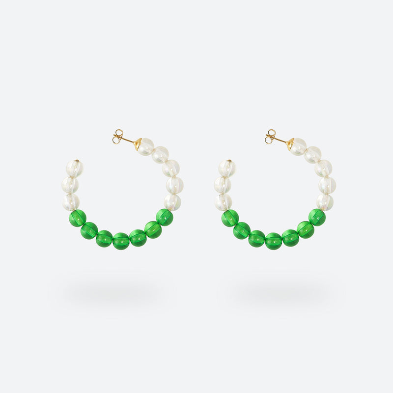 MINI CRÉOLES BUBBLE TEA - La Môme Bijou - boucle d'oreille boucles d'oreilles BT24 BUBBLE TEA Créole earring earrings Gold Plated mini hoops plaqué or