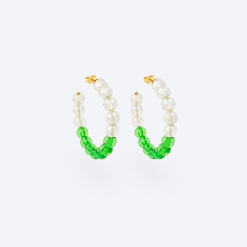 MINI CRÉOLES BUBBLE TEA - La Môme Bijou - boucle d'oreille boucles d'oreilles BT24 BUBBLE TEA Créole earring earrings Gold Plated mini hoops plaqué or