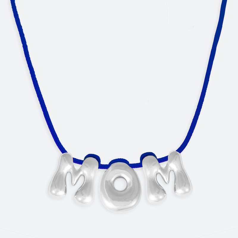 COLLIER "MOM" - PLAQUÉ OR OU ARGENT