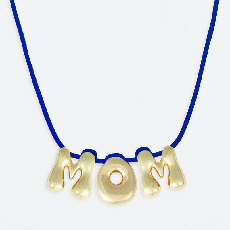 COLLIER "MOM" - PLAQUÉ OR OU ARGENT