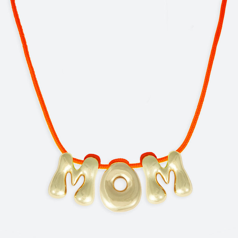 COLLIER "MOM" - PLAQUÉ OR OU ARGENT
