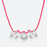 COLLIER "MOM" - PLAQUÉ OR OU ARGENT
