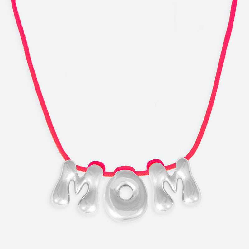COLLIER "MOM" - PLAQUÉ OR OU ARGENT