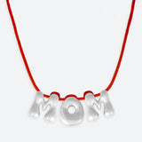 COLLIER "MOM" - PLAQUÉ OR OU ARGENT