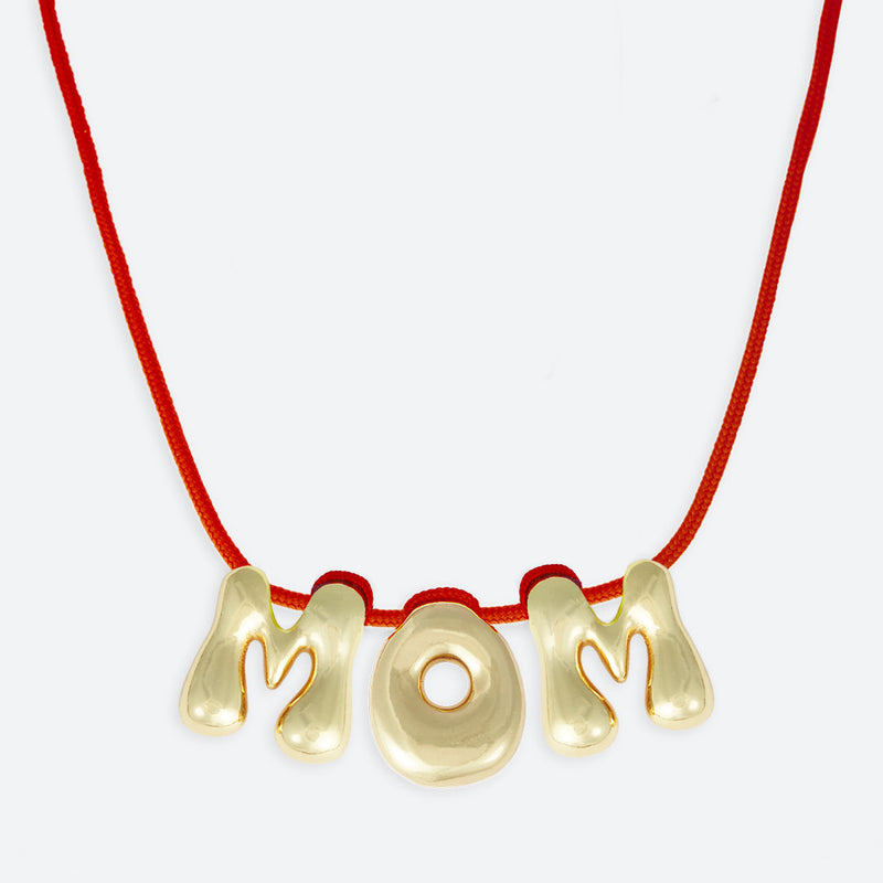 COLLIER "MOM" - PLAQUÉ OR OU ARGENT