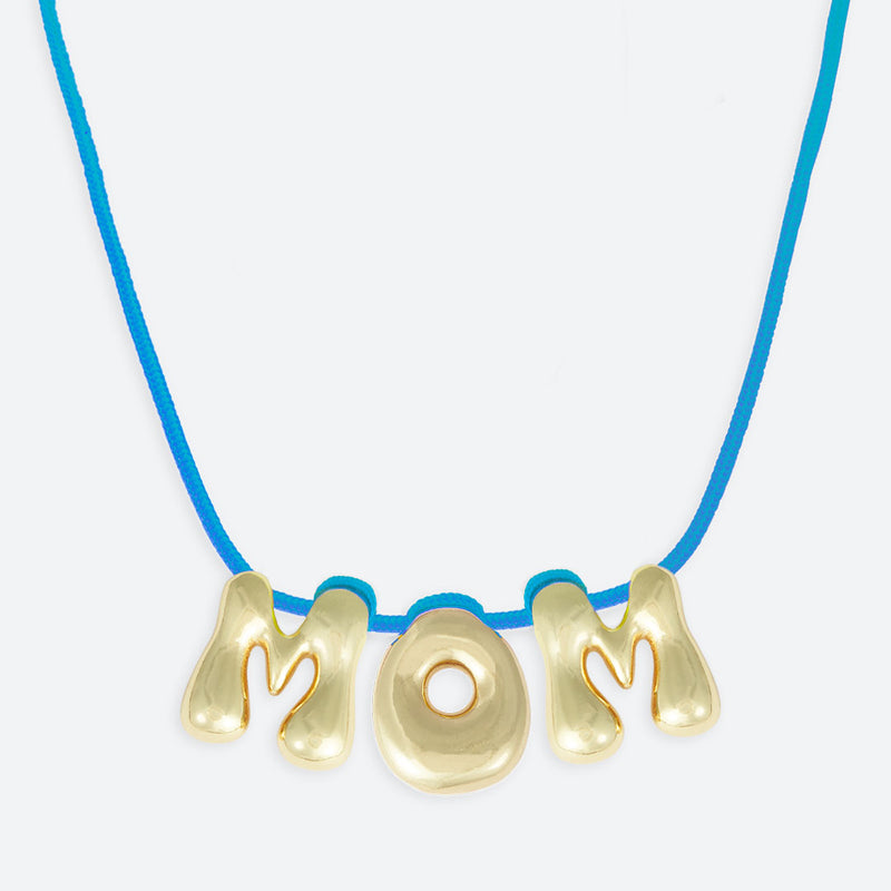 COLLIER "MOM" - PLAQUÉ OR OU ARGENT