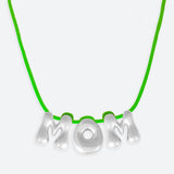 COLLIER "MOM" - PLAQUÉ OR OU ARGENT