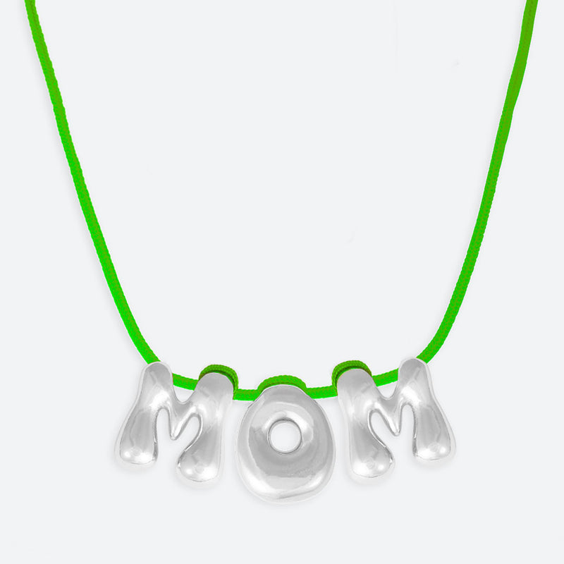 COLLIER "MOM" - PLAQUÉ OR OU ARGENT