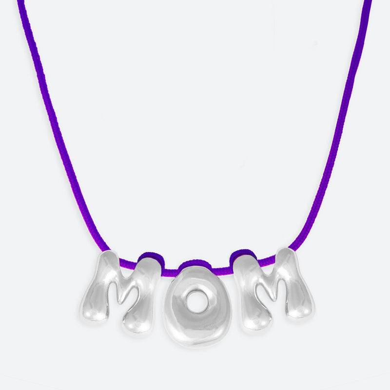 COLLIER "MOM" - PLAQUÉ OR OU ARGENT