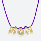 COLLIER "MOM" - PLAQUÉ OR OU ARGENT