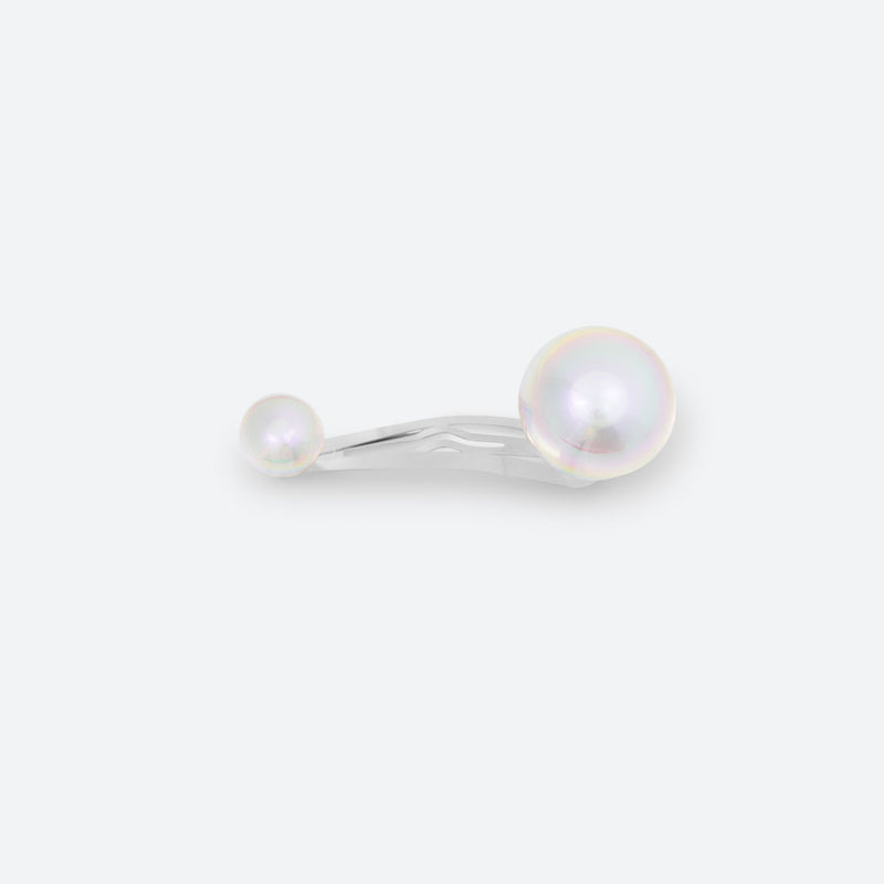 2 PEARL HAIR CLIP (3 SIZES)