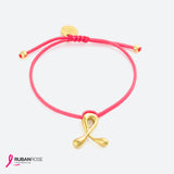 BRACELET RUBAN ROSE 2026 - La Môme Bijou - sizable