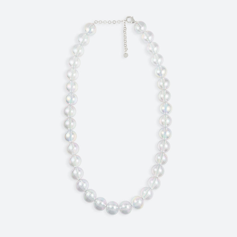 SAUTOIR "BULLE" 34 PERLES - La Môme Bijou - bulle collier DMB DMB24 Necklace necklaces Palladium perle plaqué or rose rose gold plated