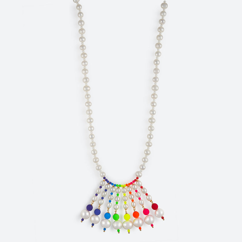 SAUTOIR EN PERLES "ZENITH" - La Môme Bijou - collier Necklace perle SUNSET