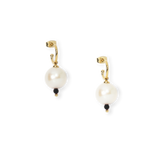 MINI CRÉOLES "UNE PERLE" - La Môme Bijou - boucles d'oreilles Creoles earring earrings hoops perle SUNSET TOP40