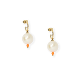 MINI CRÉOLES "UNE PERLE" - La Môme Bijou - boucles d'oreilles Creoles earring earrings hoops perle SUNSET TOP40