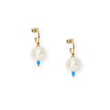 MINI CRÉOLES "UNE PERLE" - La Môme Bijou - boucles d'oreilles Creoles earring earrings hoops perle SUNSET TOP40