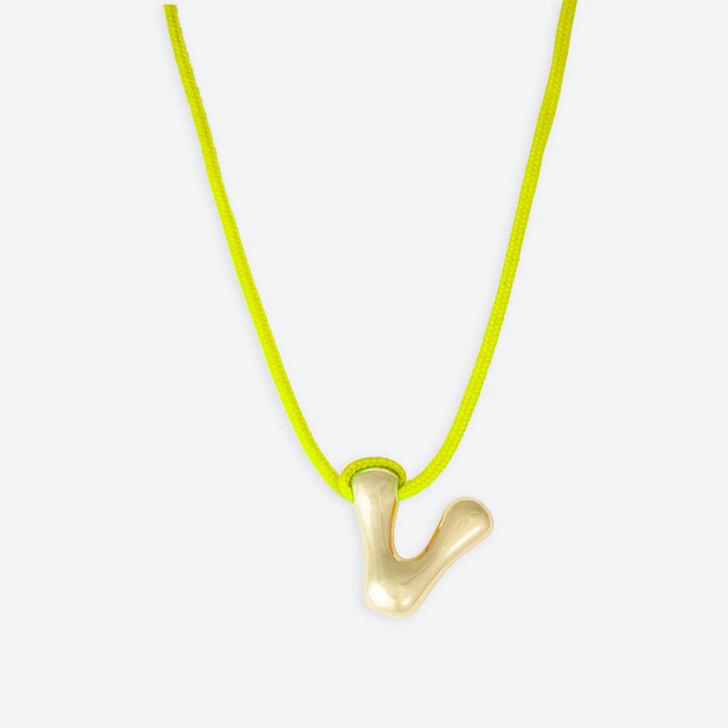 LETTER V NECKLACE