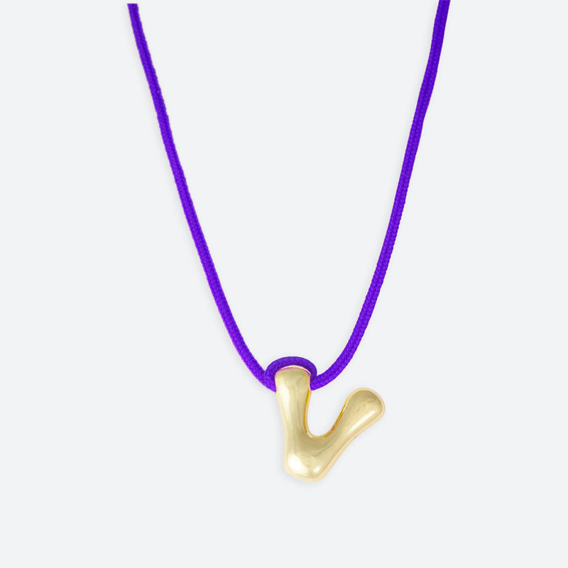 LETTER V NECKLACE