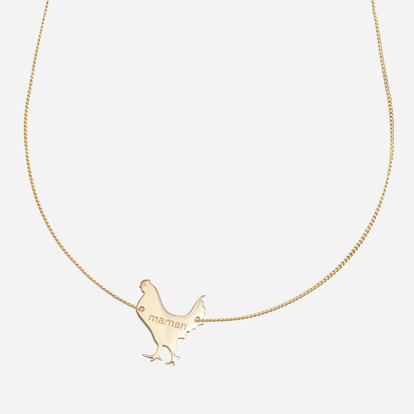 Broche En Alliage émaillé Motif Poule - 40x32 Mm - Cadeau Déco Vêtements, Châle - Pour Femmes Et Filles