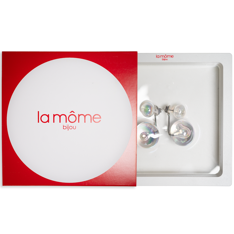 BOUCLES D'OREILLES TOI ET MOI (MINI) - La Môme Bijou - boucle d'oreille boucles d'oreilles bulle DMB23 earring earrings NEW Nulls.Net-Hidden Palladium plaqué or rose rose gold plated