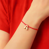 JOY ONE LETTER BRACELET - GOLD OR SILVER PLATED
