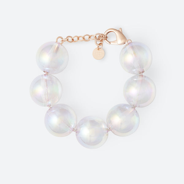 BRACELET BULLE "7 PERLES" - La Môme Bijou - bracelet bracelets bulle DMB DMB24 Palladium plaqué or rose rose gold plated