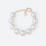 BRACELET BULLE "9 PERLES" - La Môme Bijou - bracelet bracelets bulle DMB DMB24 Palladium plaqué or rose rose gold plated