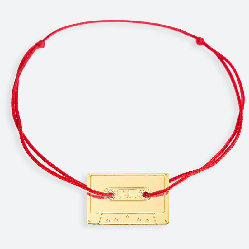 BRACELET PERSONNALISÉ AVEC UNE CASSETTE - La Môme Bijou - Cordon LTMP