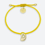 JOY ONE LETTER BRACELET - GOLD OR SILVER PLATED