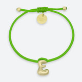 JOY ONE LETTER BRACELET - GOLD OR SILVER PLATED