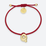 JOY ONE LETTER BRACELET - GOLD OR SILVER PLATED