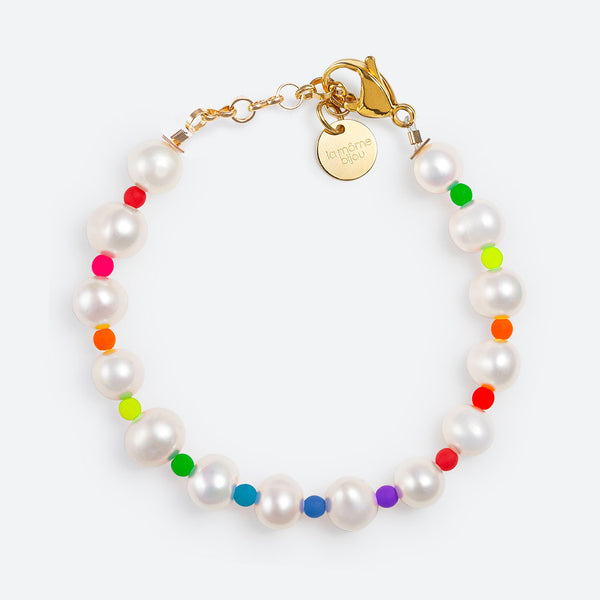 BRACELET EN PERLES - La Môme Bijou - bracelet bracelets perle PRIDE sizable STACK SUMMER24 SUNSET