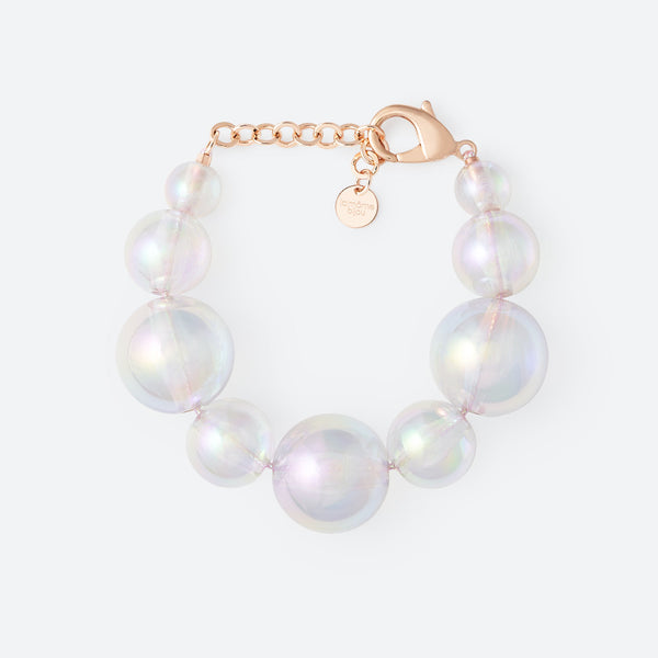 BRACELET BULLE "9 PERLES" (MIX) - La Môme Bijou - bracelet bracelets bulle DMB DMB24 Palladium plaqué or rose rose gold plated