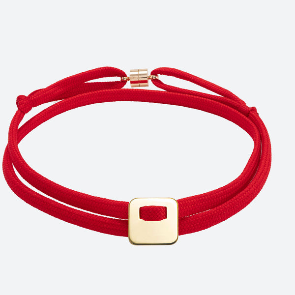 BRACELET PERSONNALISÉ POUR HOMME - MÉDAILLE CARRÉE - La Môme Bijou - Ruban