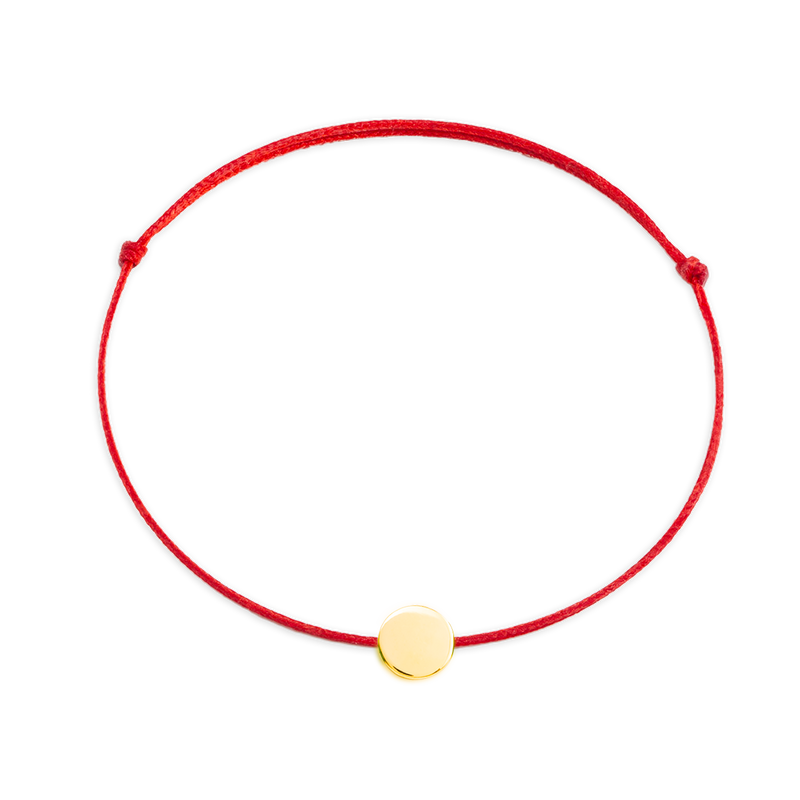 BRACELET PERSONNALISÉ - UNE MÉDAILLE - La Môme Bijou - 8mm Cordon SAINT VALENTIN