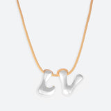 COLLIER 2 LETTRES