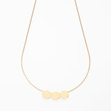 Collier en or 18 carats avec 3 médailles personnalisables - La Môme Bijou - 18k gold collier customify customizable necklace