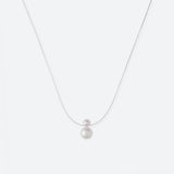 *NEW* COLLIER 2 PERLES (MINI) - La Môme Bijou - bulle collier DMB24 Necklace necklaces Palladium plaqué or rose rose gold plated